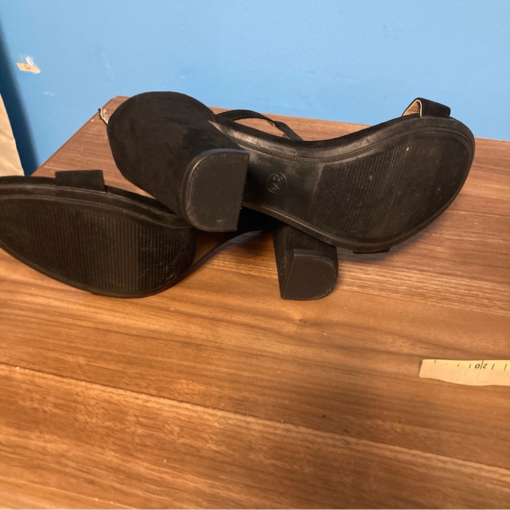 A New Day Black Ankle Strap Heels - Picture 6 of 6